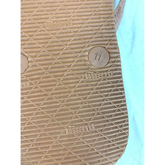 Thai Classic Carved Look 3D Rubber Slippers Flip Flops Size 11 Womens - Picture 5 of 5